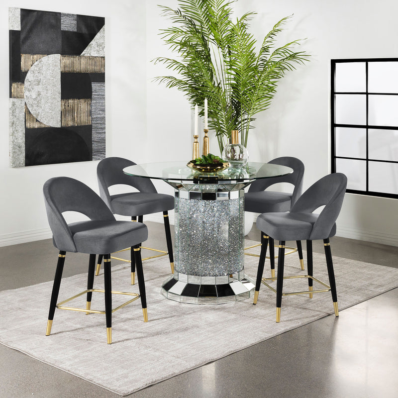Ellie 5 Pc Counter Height Dining Sets Gray