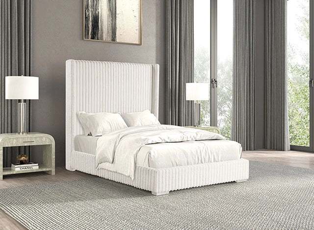 Cadwell E.King, Queen, & Full Bed White, Gray, & Black
