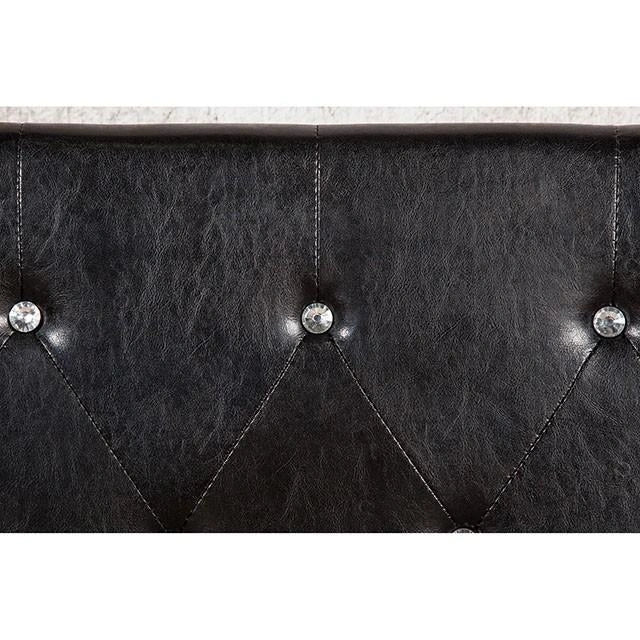 Velen Black Cal.King, E.King, Full, & Twin Bed Black & White