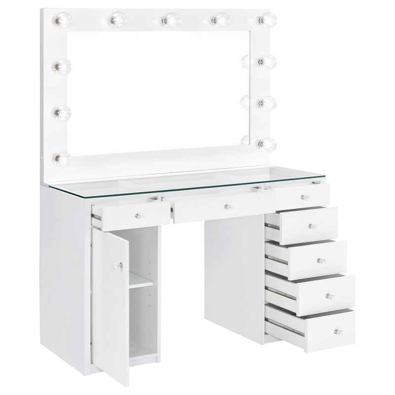 Acena Makeup Vanity Table with LED Mirror