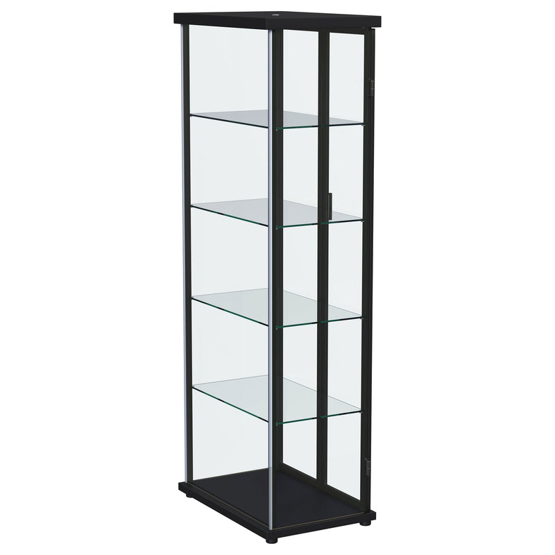 Aero Curio Cabinet with LED Lighting