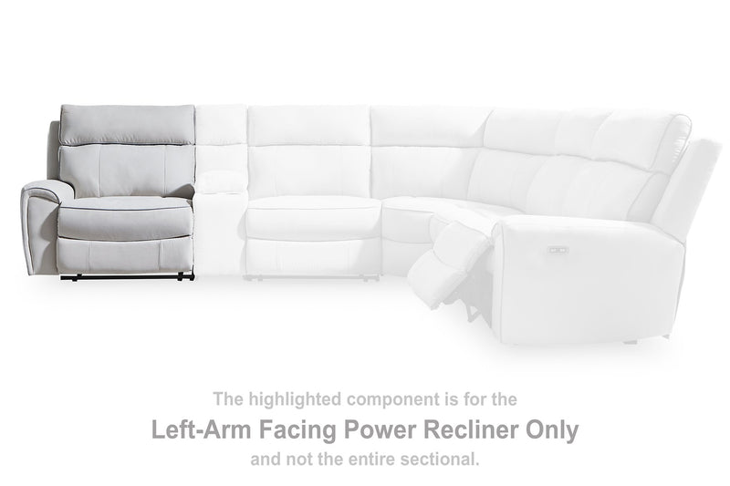 Social Pointe Reclining Sectional with Storage Consoles