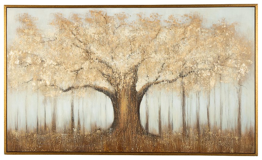 Brown/Gray/Gold Finish