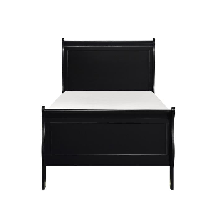 Mayville Twin Sleigh Bed in Black 2147TBK-1