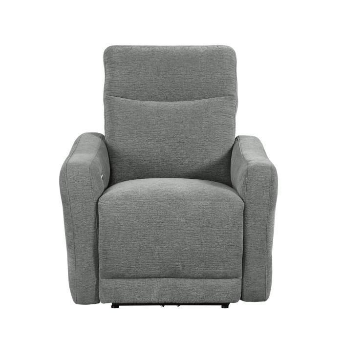 Edition Power Lay Flat Reclining Chair in Dove Grey 9804DV-1PWH