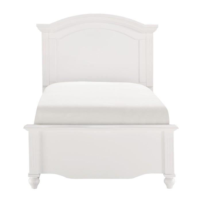 Meghan Twin Panel Bed in White 2058WHT-1*