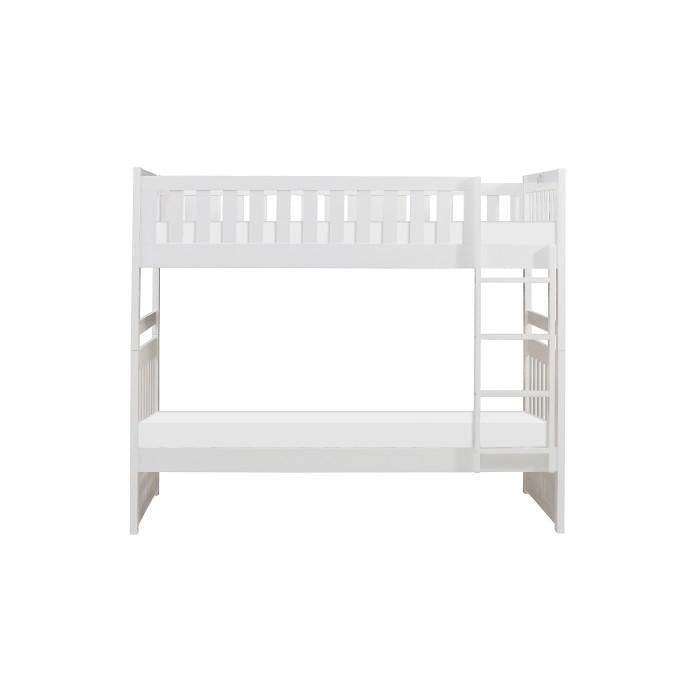 Galen Twin/Twin Bunk Bed w/ Storage Boxes in White B2053W-1*T