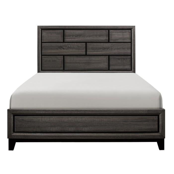 Davi Full Panel Bed in Gray 1645F-1*