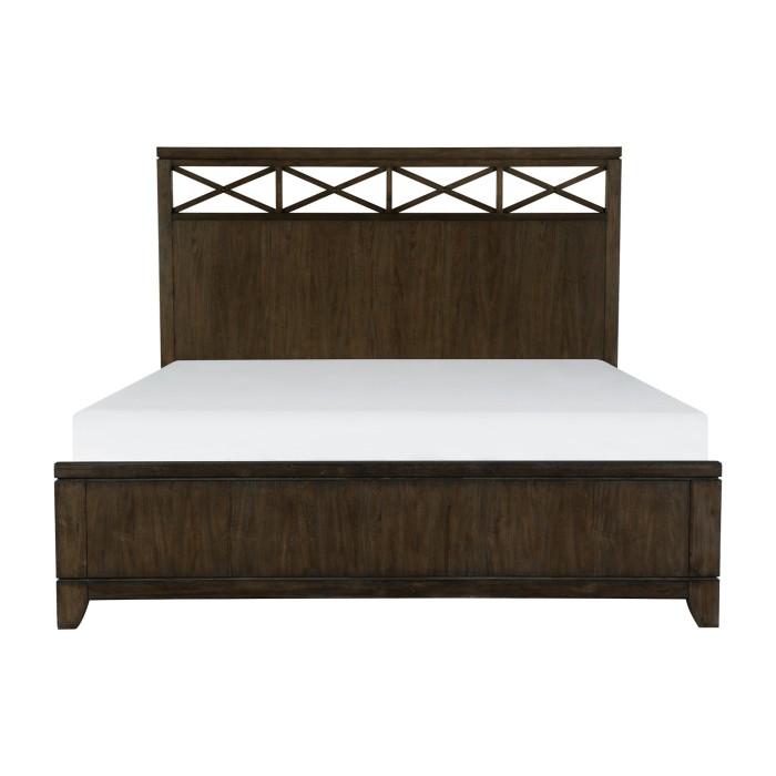Griggs King Panel Bed in Dark Brown 1669K-1EK*
