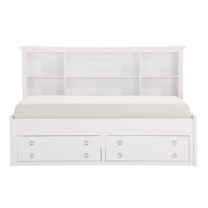 Meghan Full Lounge Storage Bed in White 2058WHPRF-1*