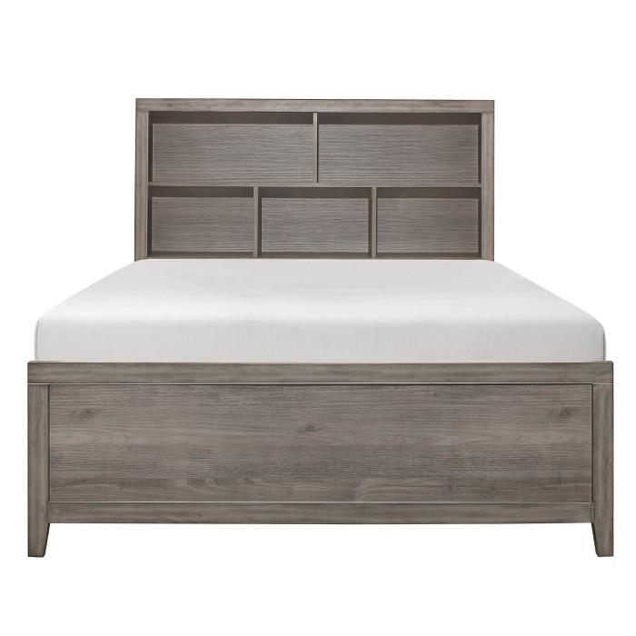 Woodrow Full Platform Bed in Gray 2042NBF-1*
