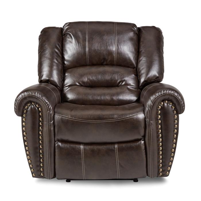 Center Hill Glider Reclining Chair in Dark Brown 9668BRW-1