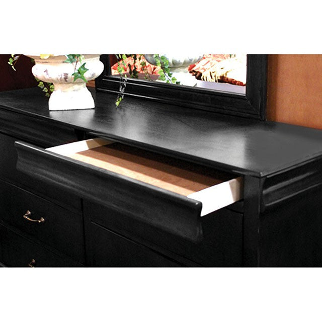 Louis Philippe Cal.King Bed Black